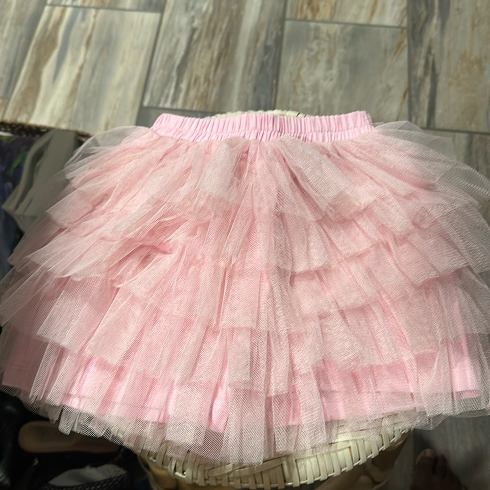 Think Pink Bows Pink Lace Skirt